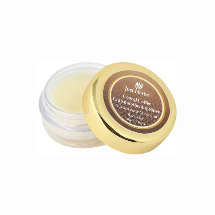 Buy Just Herbs Coorgi coffee lip smothening salve (8 gm) - Purplle