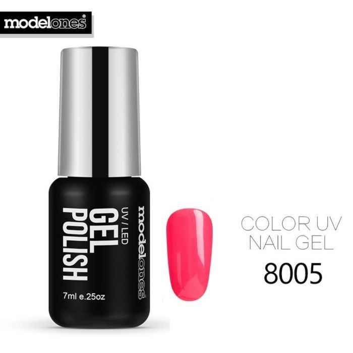 Buy Modelones Classic Color Gel UV Nail Gel Lacquer Soak Off UV Lamp Nail Gel Polish Long Lasting Glitter UV Nail Polish (8005) (7 ml) - Purplle