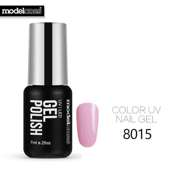Buy Modelones Classic Color Gel UV Nail Gel Lacquer Soak Off UV Lamp Nail Gel Polish Long Lasting Glitter UV Nail Polish (8015) (7 ml) - Purplle