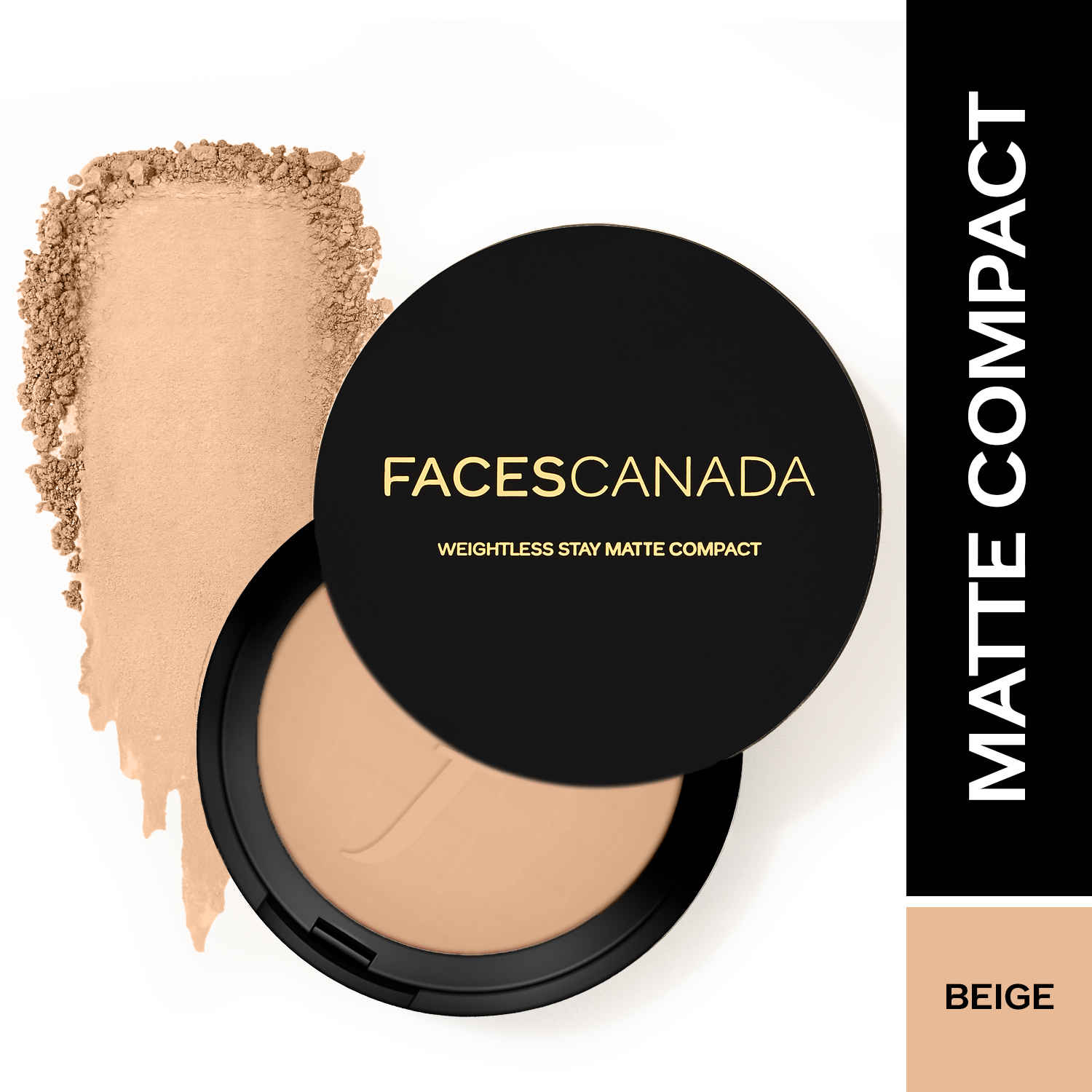 Buy Faces Canada Weightless Matte Compact | SPF 20 | Oil Control |Shea Butter and Vitamin E enriched | Matte Finish | Shade - Beige 9 gm - Purplle