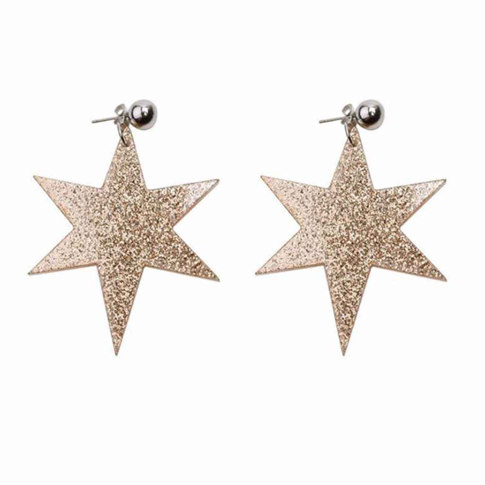 Buy Ferosh Mailie Dazzling Star Drop Earrings - Purplle