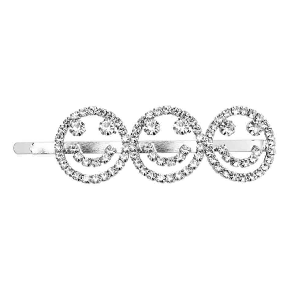 Buy Ferosh Smiley Diamond Studded Hair Pin - Purplle