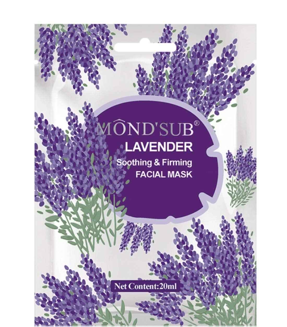 Buy Mond'Sub Lavender Soothing & Firming Facial Mask Sheets Pack of 6 - Purplle