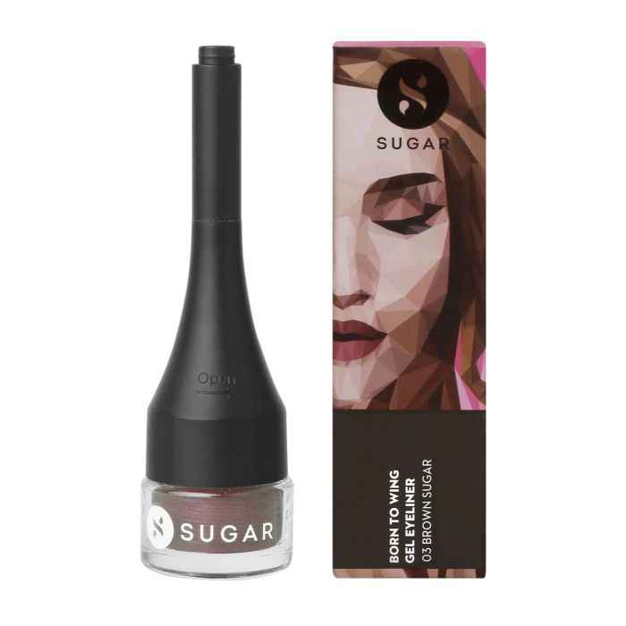 Buy SUGAR Cosmetics Born To Wing Gel Eyeliner - 03 Brown Sugar (Walnut Brown) Smudge-Proof,Rich Matte Finish - Purplle