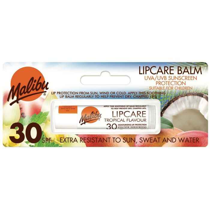 Buy Malibu Sun Stick Tropical Flavor Moisturizing water resistant Lip Balm SPF 30 (4 g) - Purplle