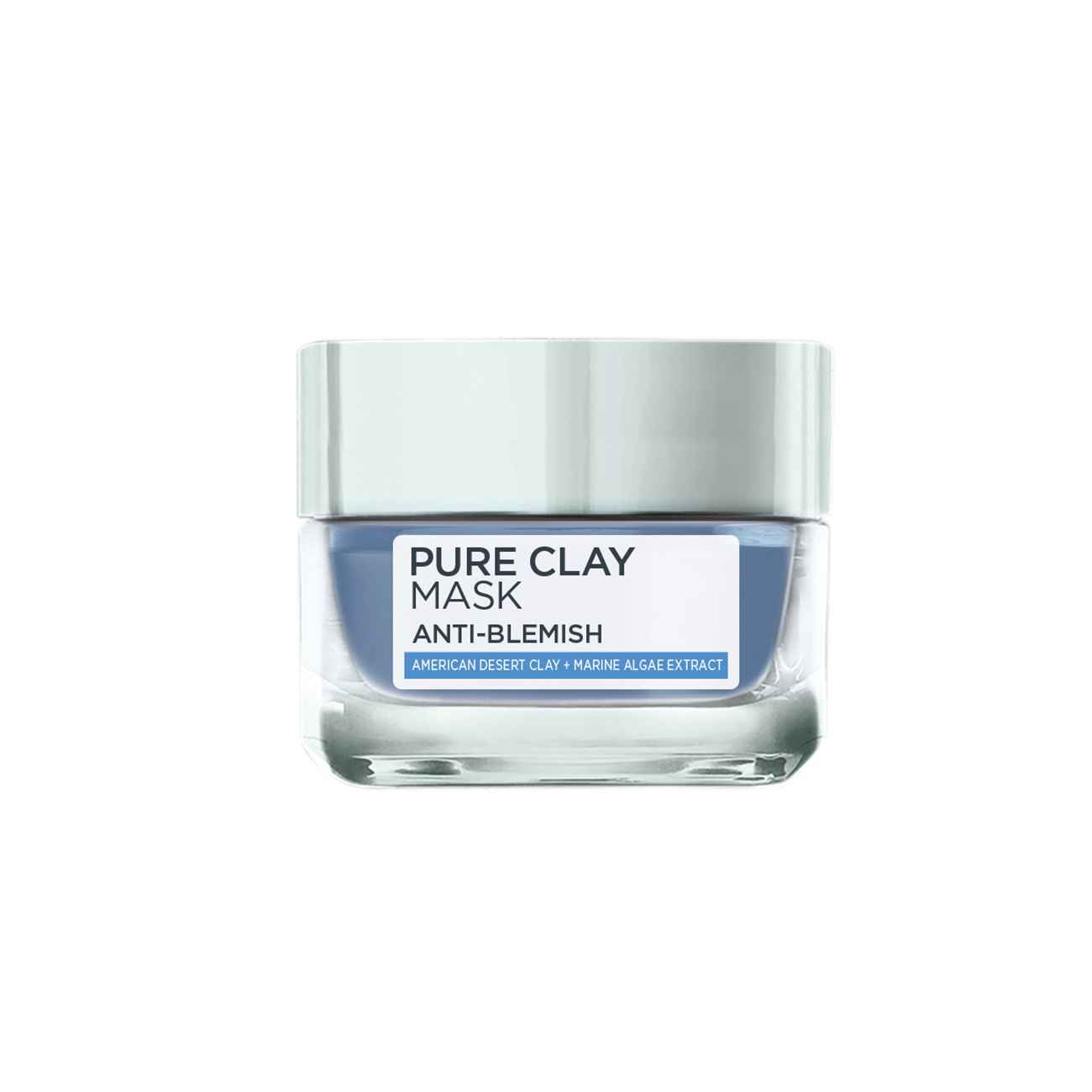 Buy L'Oreal Paris Anti-Blemish Pure Clay Mask (50 g) - Purplle