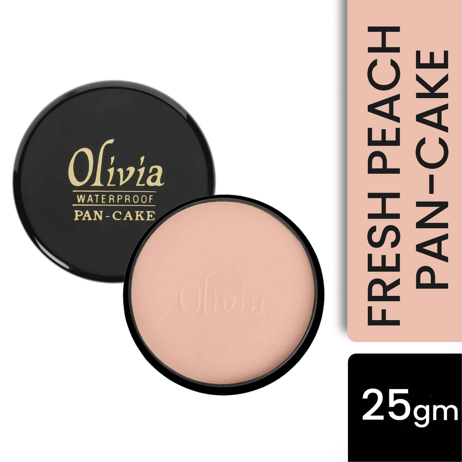 Buy Olivia Waterproof Pan-Cake Fresh Peach (25 gm) - Purplle