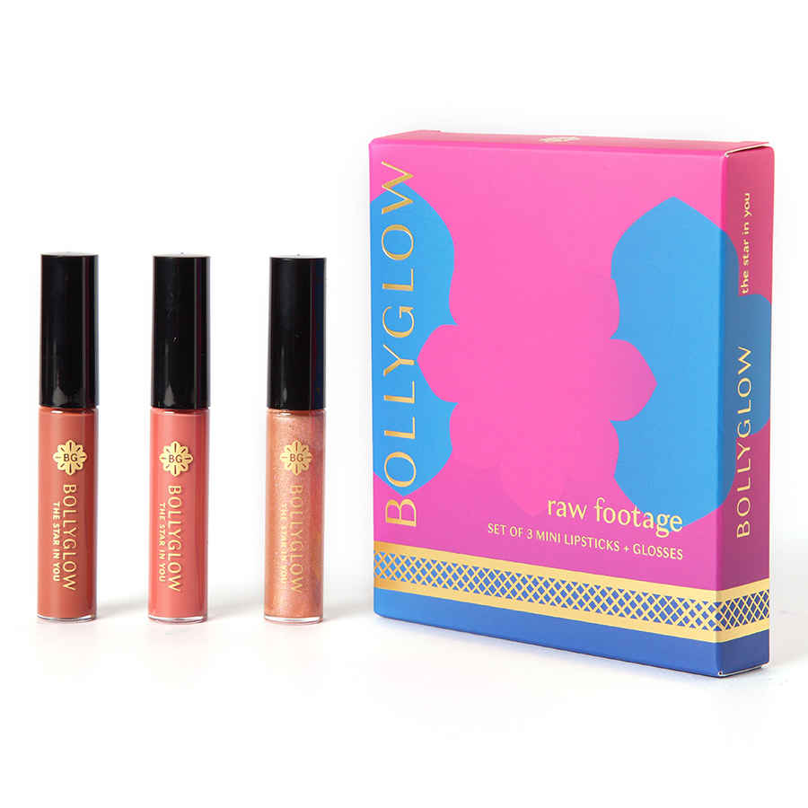 Buy Bollyglow Flash Lip Trio - Raw Footage - Purplle