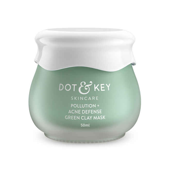 Buy Dot & Key Pollution + Acne Defense Green Clay Mask (50 ml) - Purplle