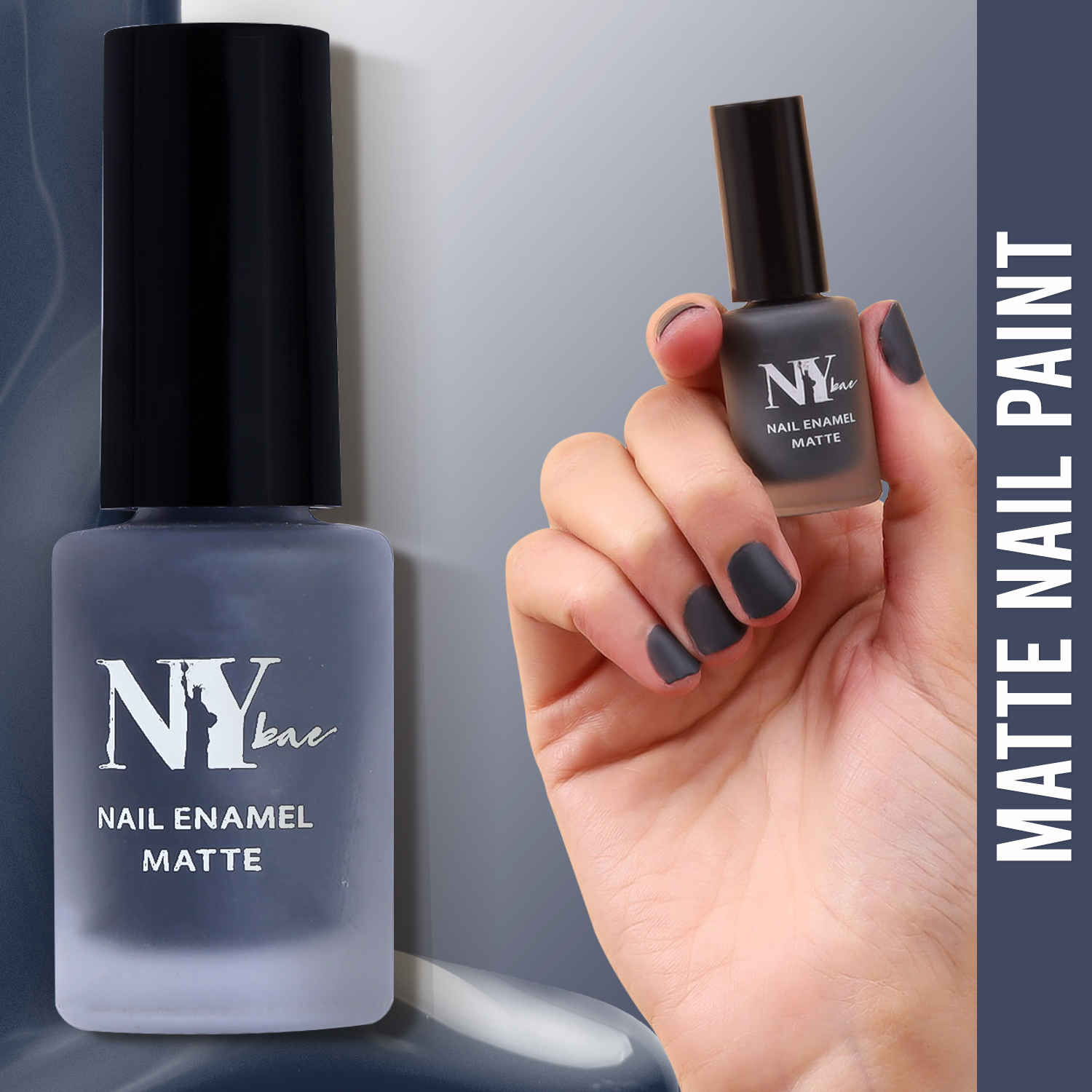 Buy NY Bae Matte Nail Enamel - Grilled Chestnuts 17 (6 ml) | Dark Green | Luxe Matte Finish | Highly Pigmented | Chip Resistant | Long lasting | Full Coverage | Streak-free Application | Vegan | Cruelty Free | Non-Toxic - Purplle