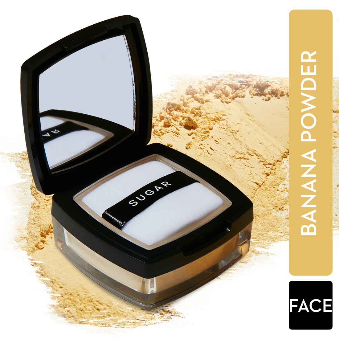 Buy SUGAR Cosmetics All Set To Go Banana Matte Powder | Setting Matte Powder For Mattified Skin | Oil-Controlling & Smooth Application | 7Gm, Yellow - Purplle