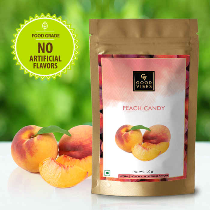 Buy Good Vibes Candy - Peach (100 gm) - Purplle