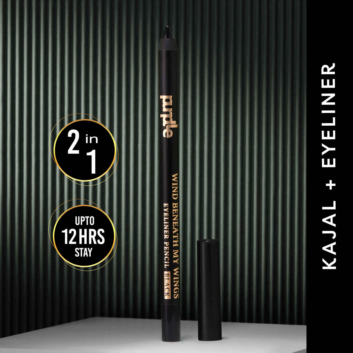 Buy Purplle Eyeliner Pen, Wind Beneath My Wings - Black | Long Lasting | Pigmented | Water Resistent | Smudge Proof | Transfer Proof | Easy Application (1.2 g) - Purplle