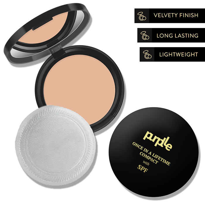 Buy Purplle Long Lasting Compact Powder, Once In A Lifetime - That Special Honey Proposal 4 | Oil control | Evens skintone | With SPF | Mattifying | Natural Finish | Lightweight (9 g) - Purplle