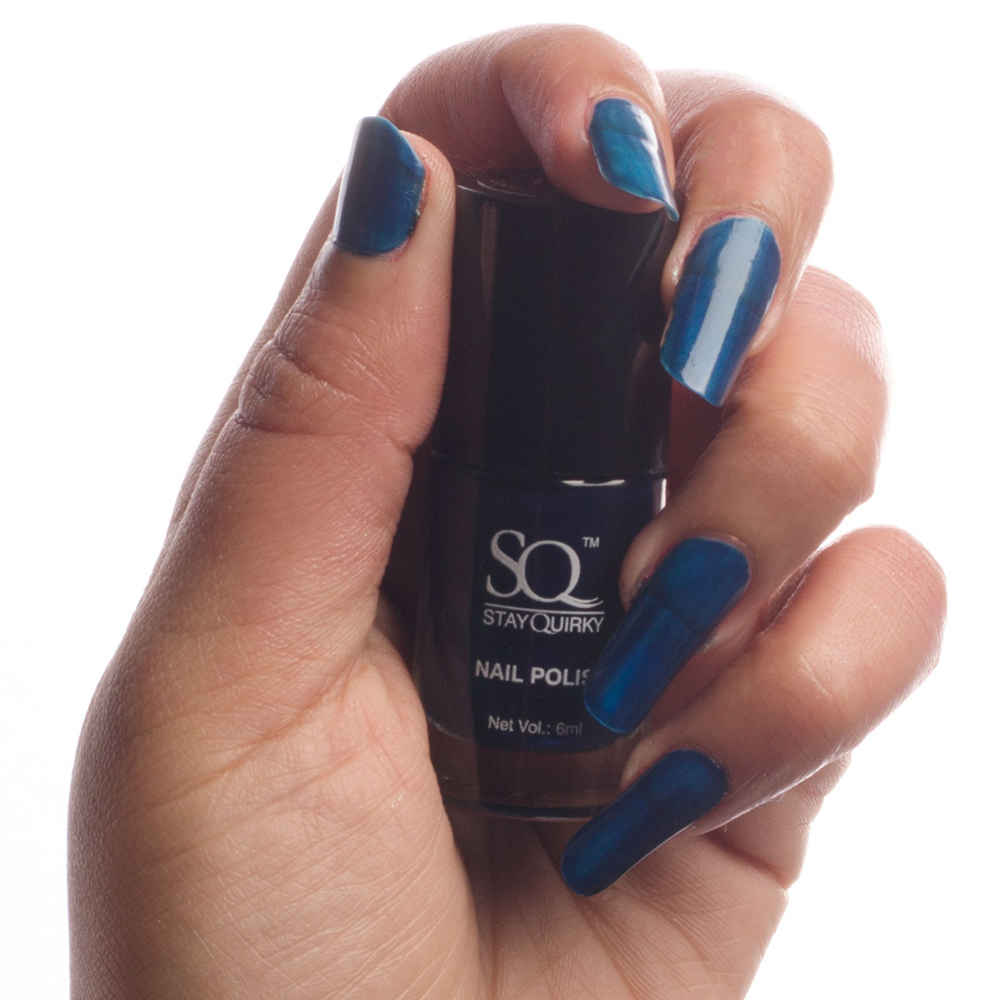 Buy Stay Quirky Nail Polish, Matte, Blue, Double Pleasure - Sporkin' 19 (6 ml) - Purplle