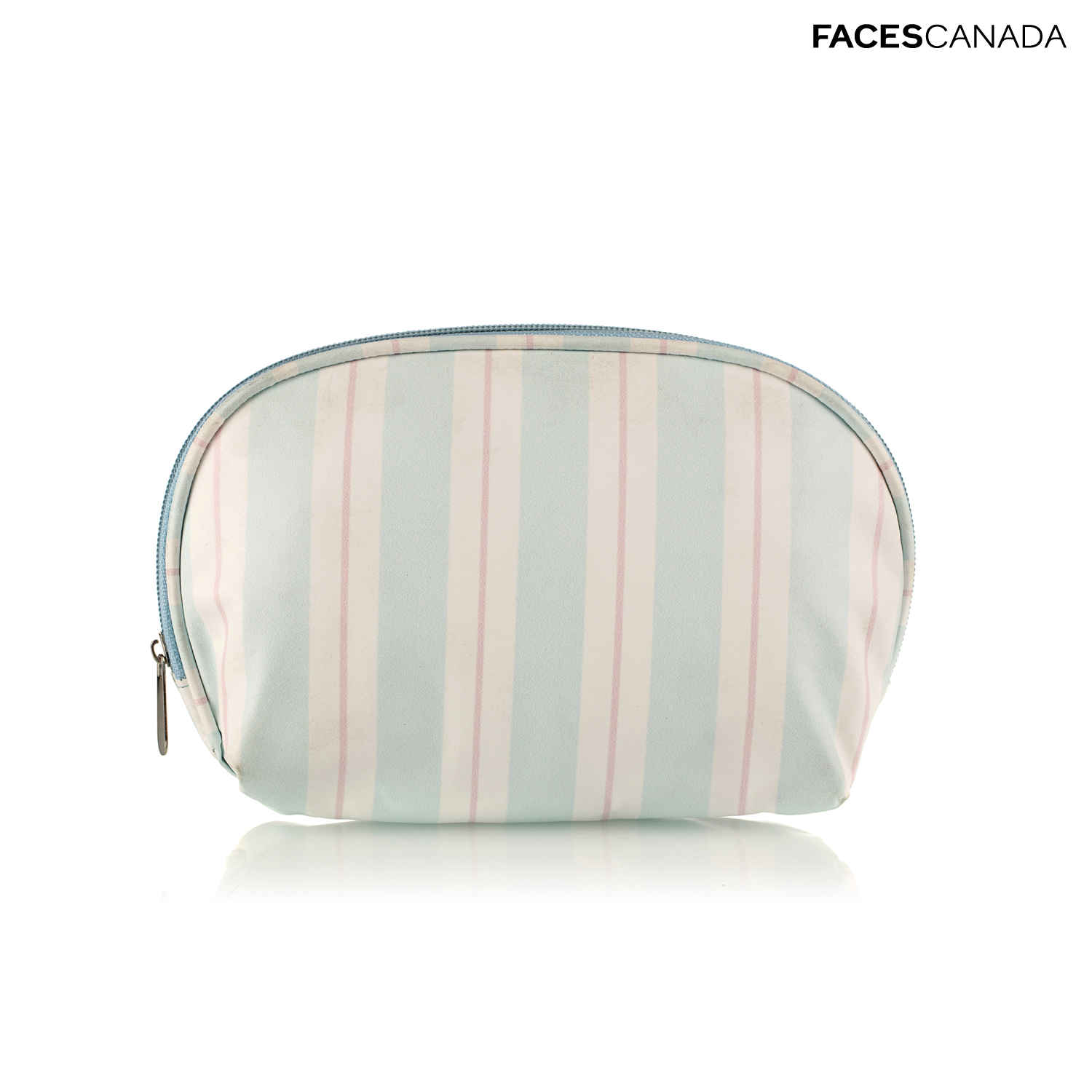 Buy Faces Canada Pouch - D Shape Stripe (Blue) 1 Pc - Purplle