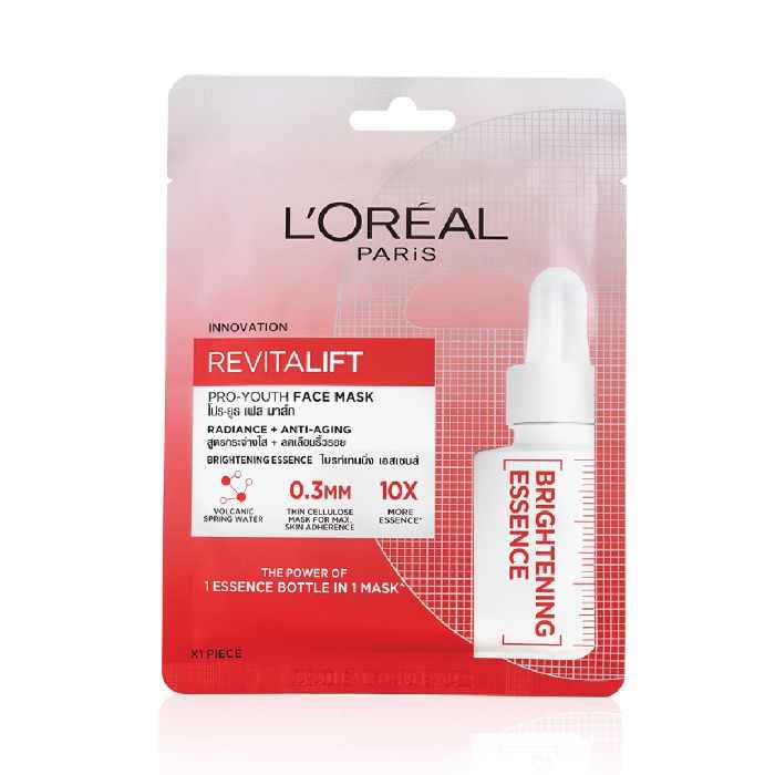 Buy L'Oreal Paris Revitalift Essence Face Sheet Mask - Brightening (30 g) - Purplle