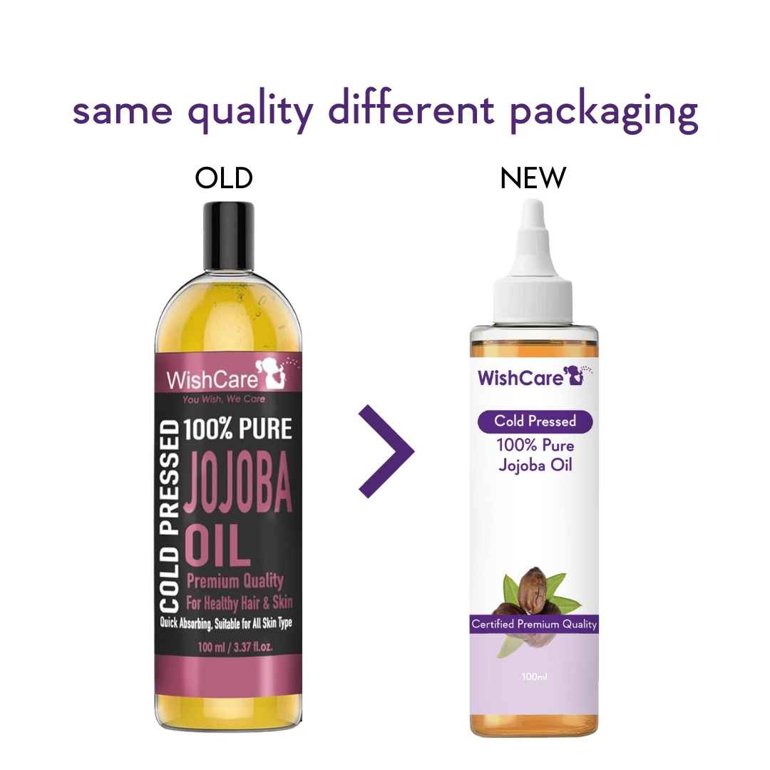 Buy WishCare Pure Cold Pressed Natural Jojoba Oil - For Healthy Hair & Skin 100 ml - Purplle