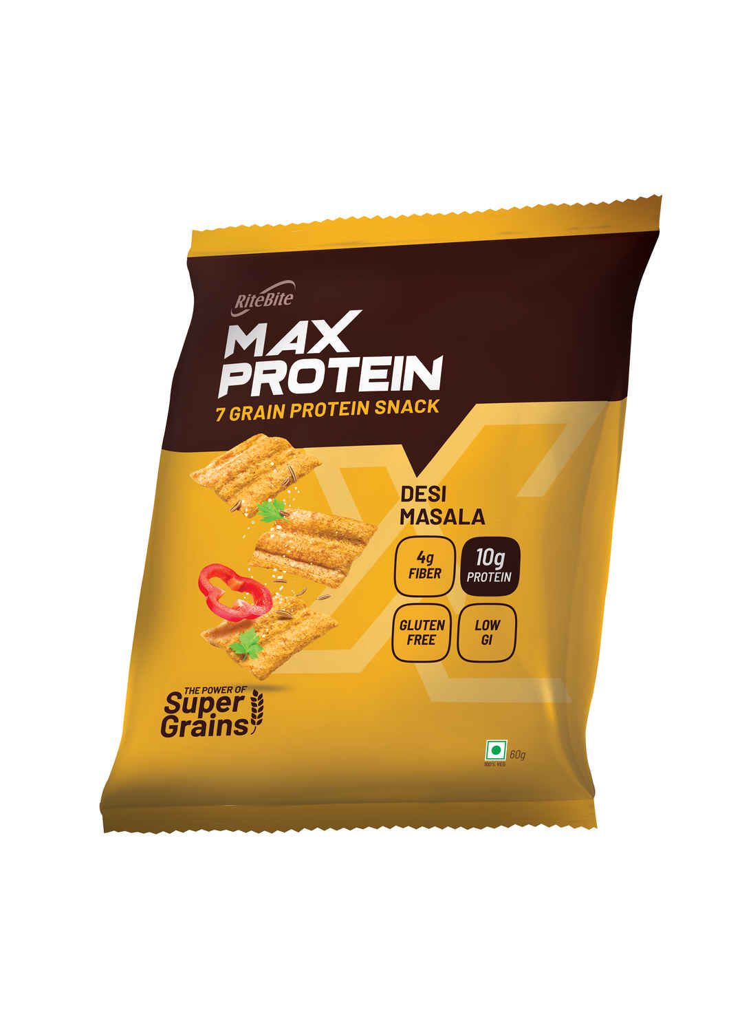Buy Rite Bite Max Protein Chips - Desi Masala ( 30 g) - Purplle