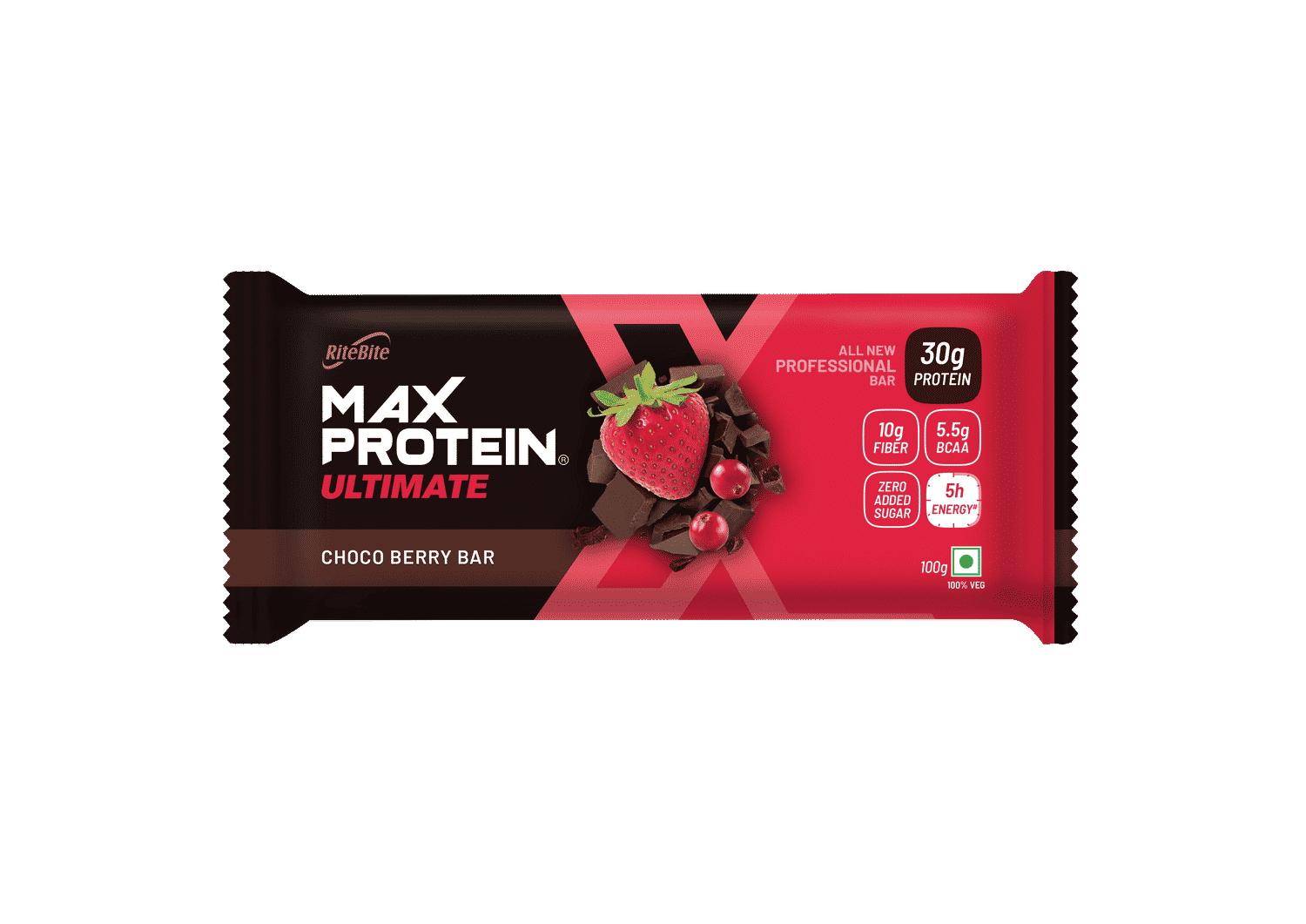 Buy Rite Bite Max Protein Ultimate Choco Berry Bar - Pack of 3 ( 300 g) - Purplle