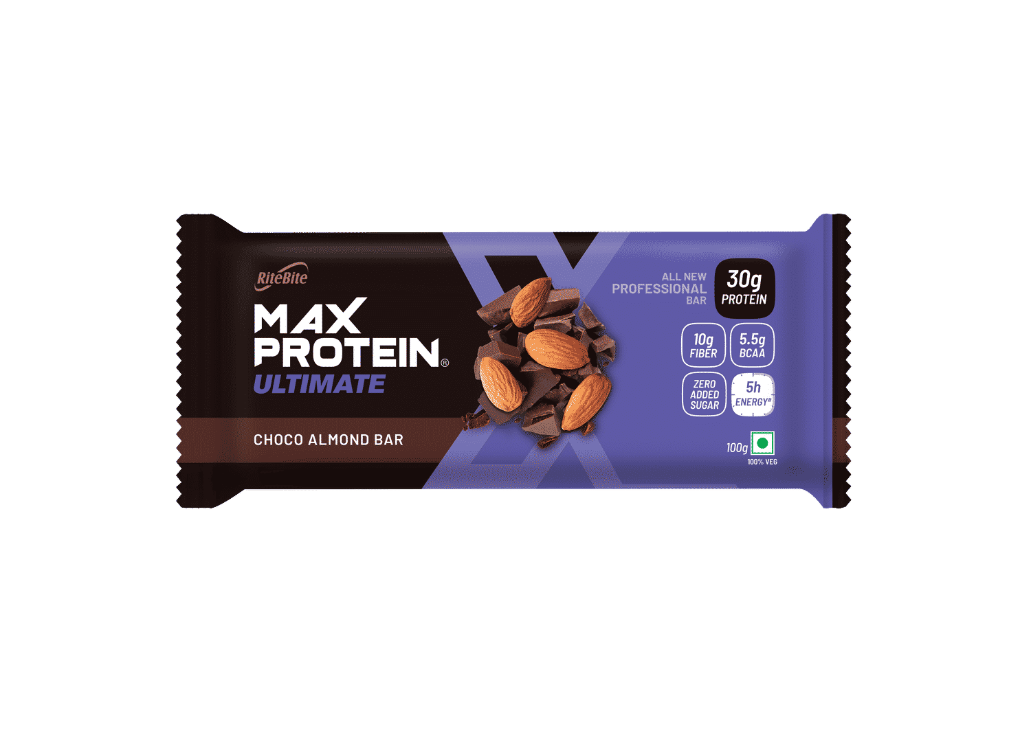 Buy Rite Bite Max Protein Ultimate Choco Almond Bar - Pack of 3 (300 g) - Purplle