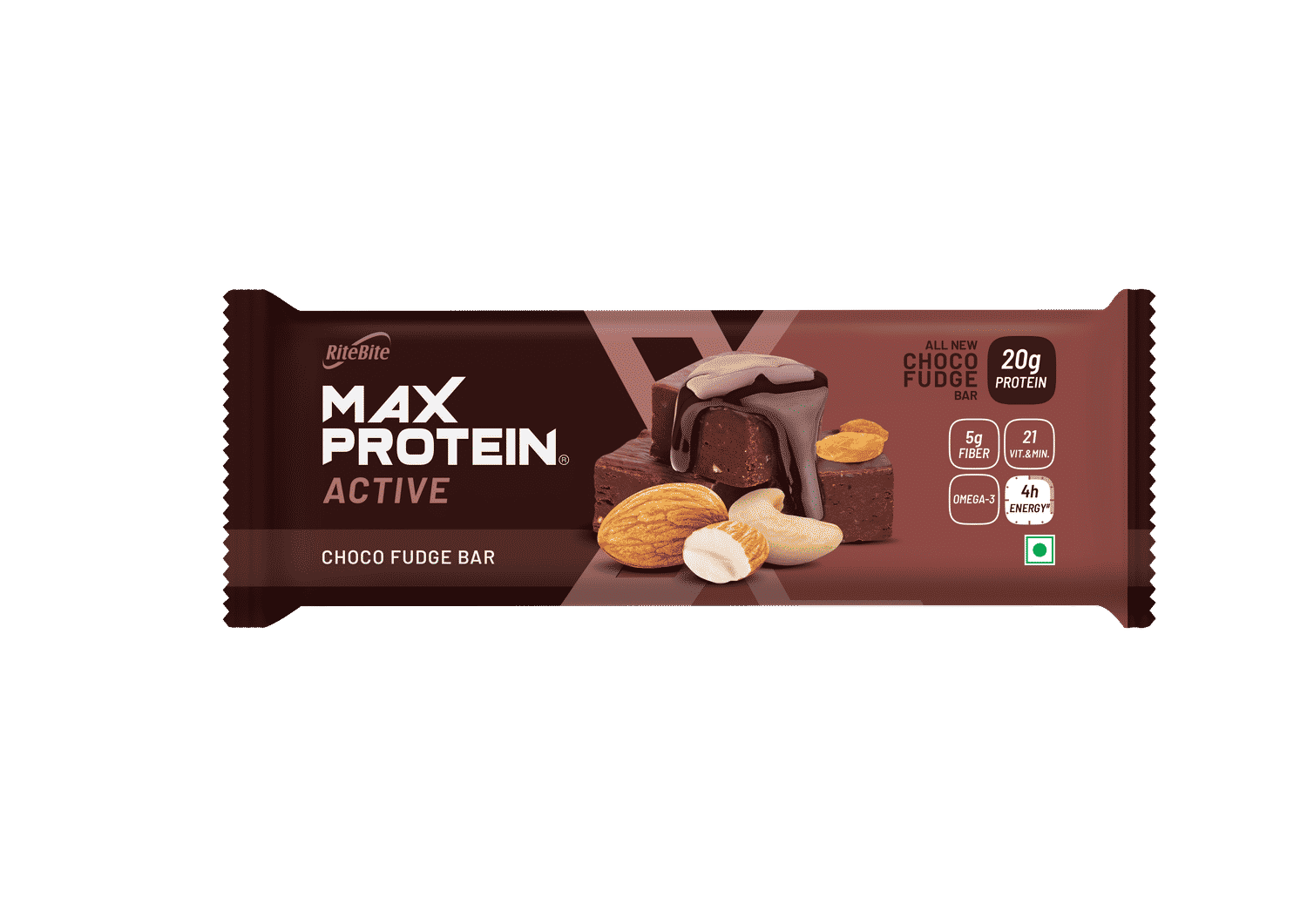 Buy Rite Bite Max Protein Active Choco Fudge Bar - Pack of 3 ( 75 g x 3) - Purplle