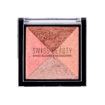 Buy Swiss Beauty Baked Blusher & Highlighter (7 g) (SB-806-01) - Purplle