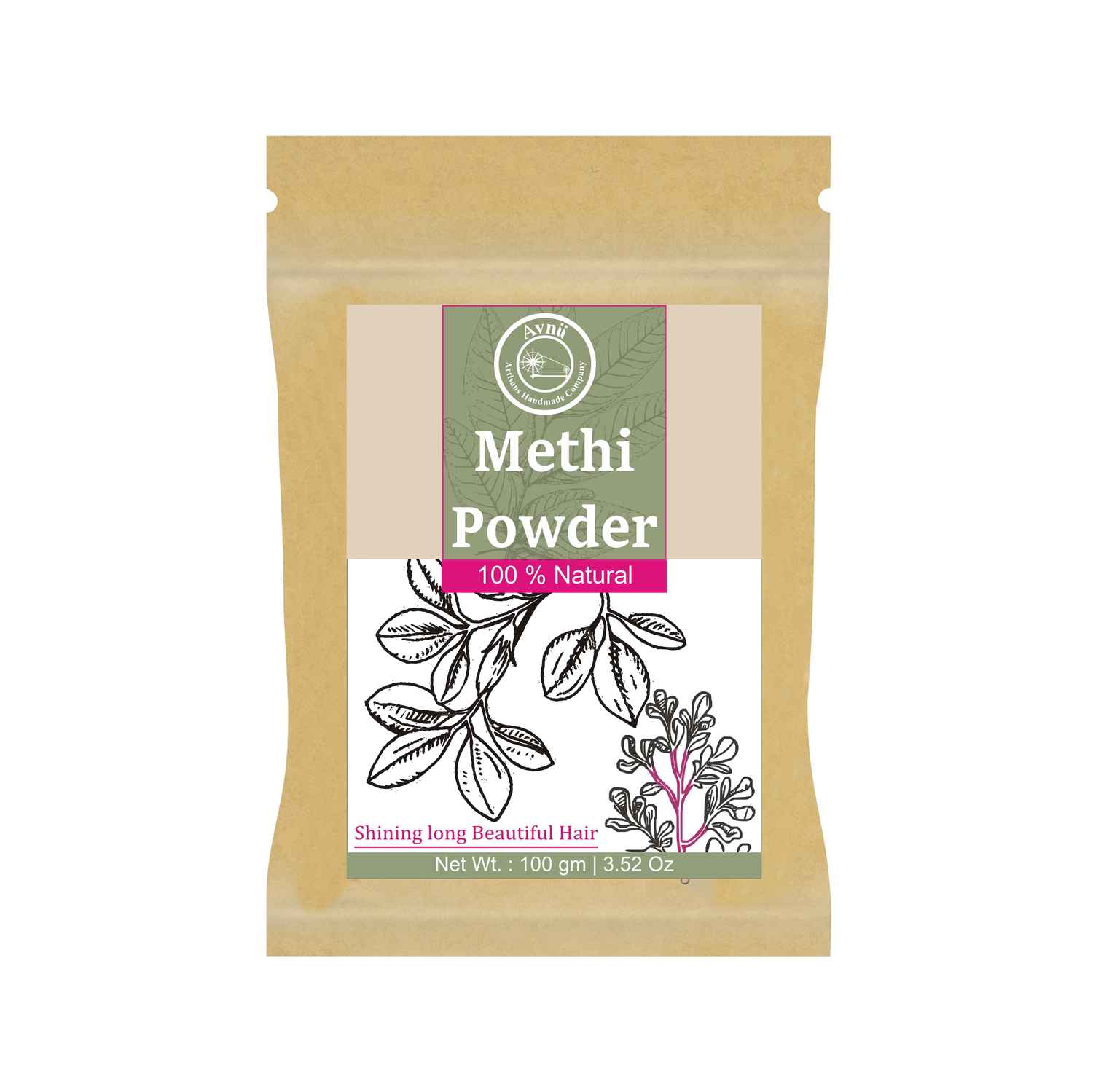 Buy Avnii Organics 100% Organic Methi Powder: Good for Hair - Purplle