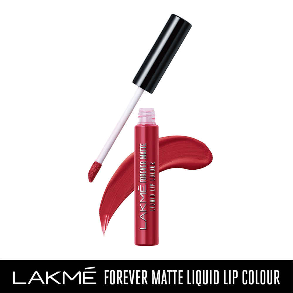 Buy Lakme Forever Matte Liquid Lip Colour - Red Velvet (5.6 ml) - Purplle