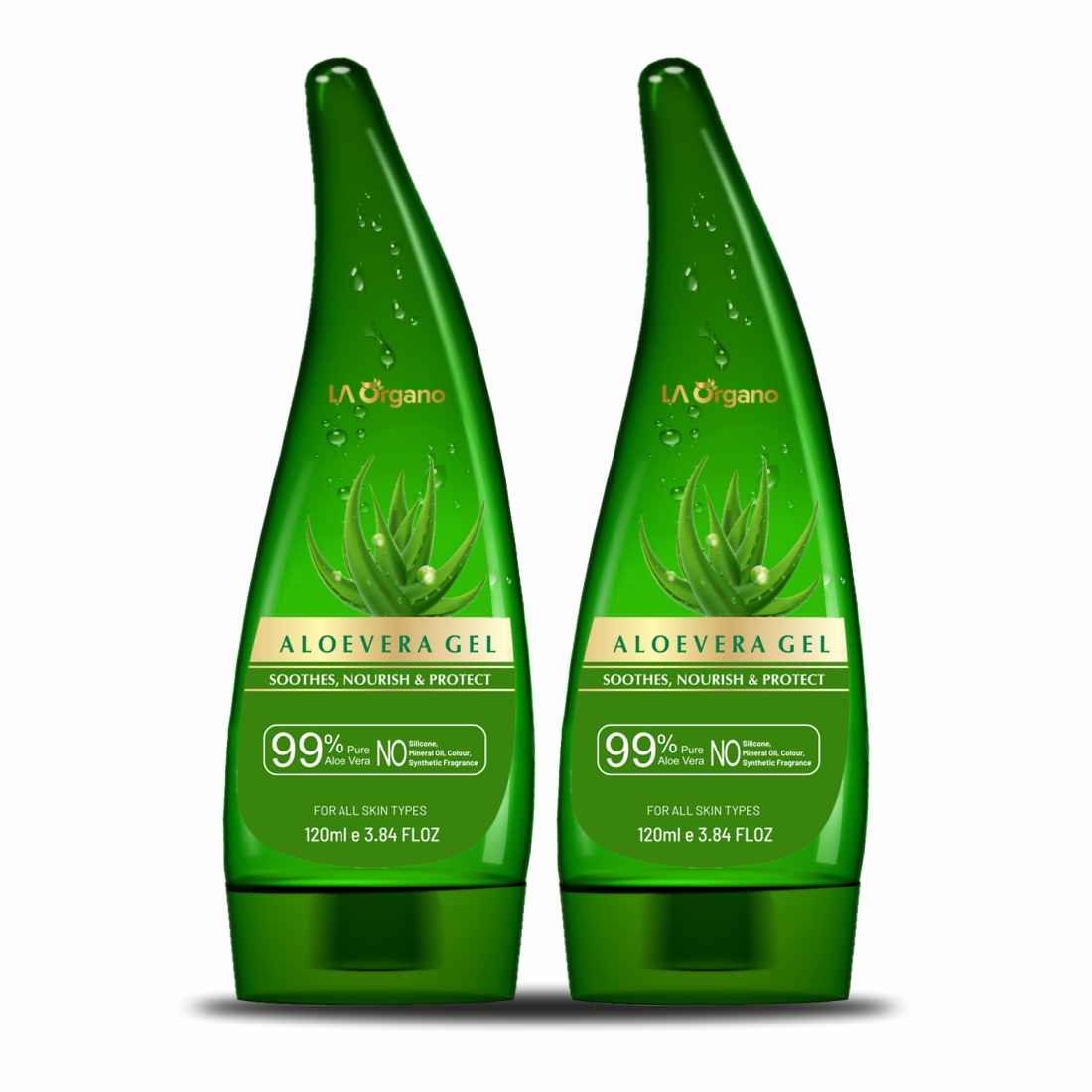 Buy LA Organo Aloe Vera Multipurpose Beauty Gel (Pack of 2) - Purplle