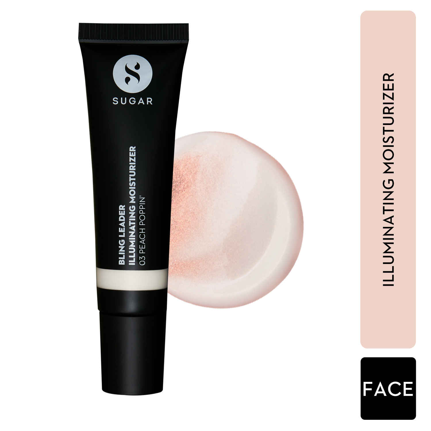 Buy SUGAR Cosmetics Bling Leader Illuminating Moisturizer | Strobe Cream with Vitamin E | Lightweight | Protects against Pollution | 25ml - 03 Peach Poppin'(Warm Peach Highlighter with Pearl Finish) - Purplle