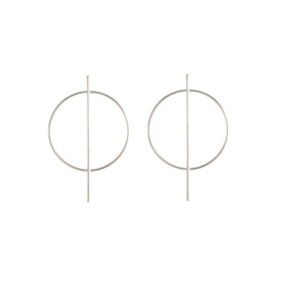 Buy Femnmas Silver Hoop Celebrity Earrings - Purplle