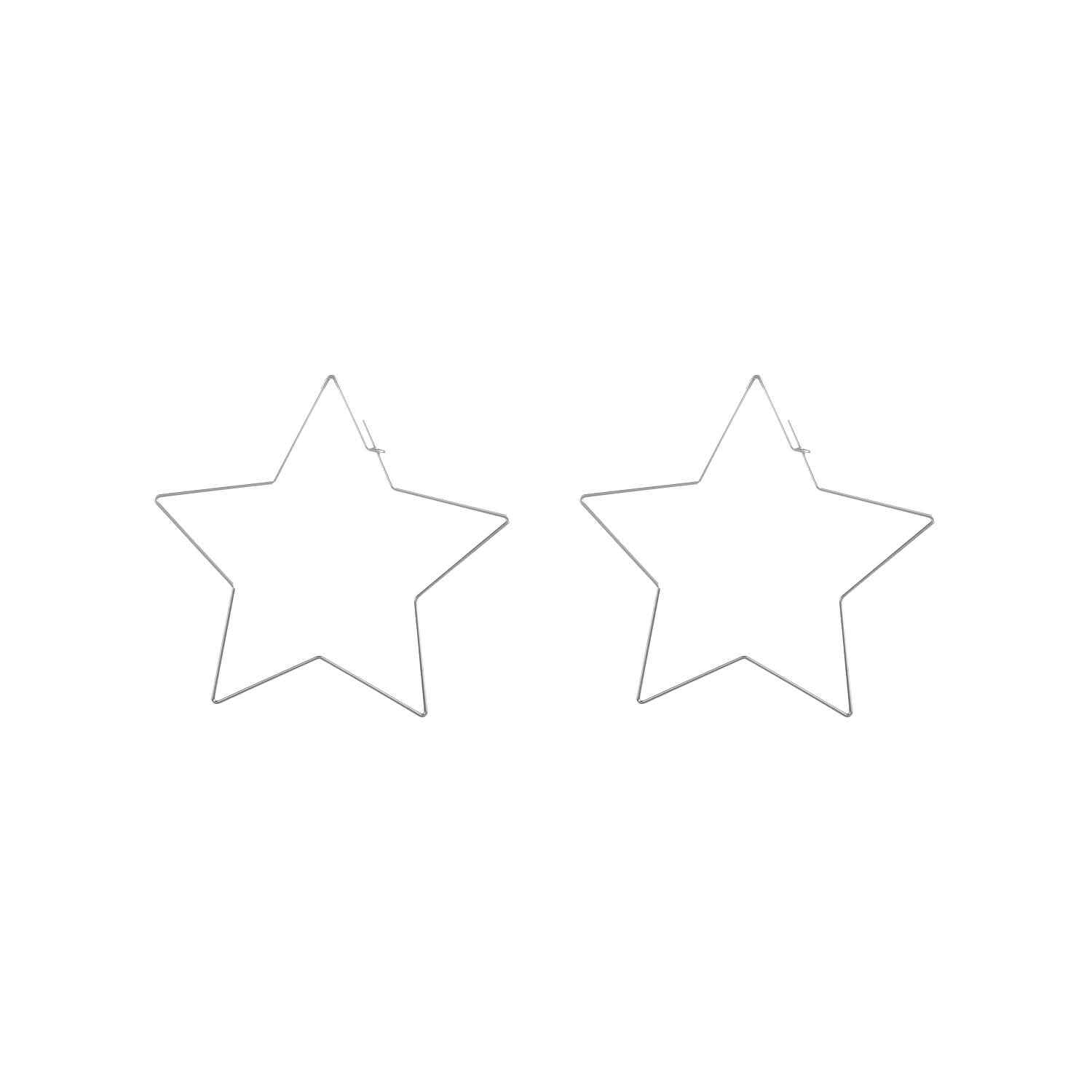 Buy Femnmas Star Shape Long Party Earring - Purplle
