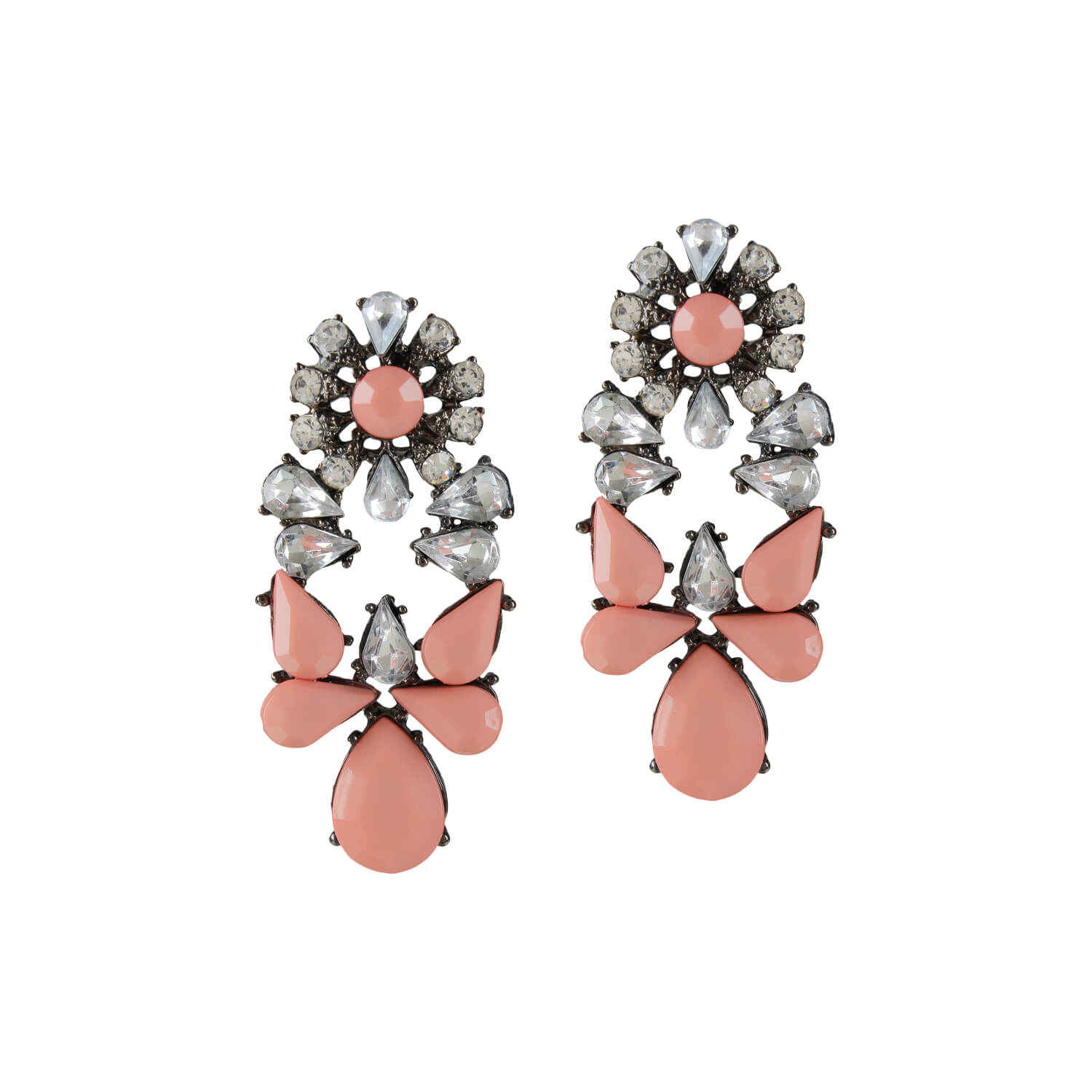 Buy Femnmas Peach Party Drop Dangler Earrings - Purplle
