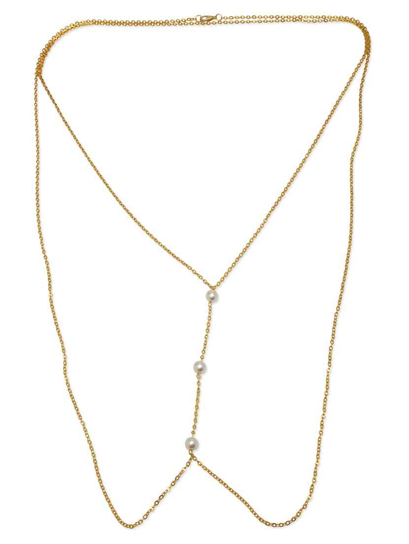 Buy Femnmas Pearl Beach Body Chain - Purplle
