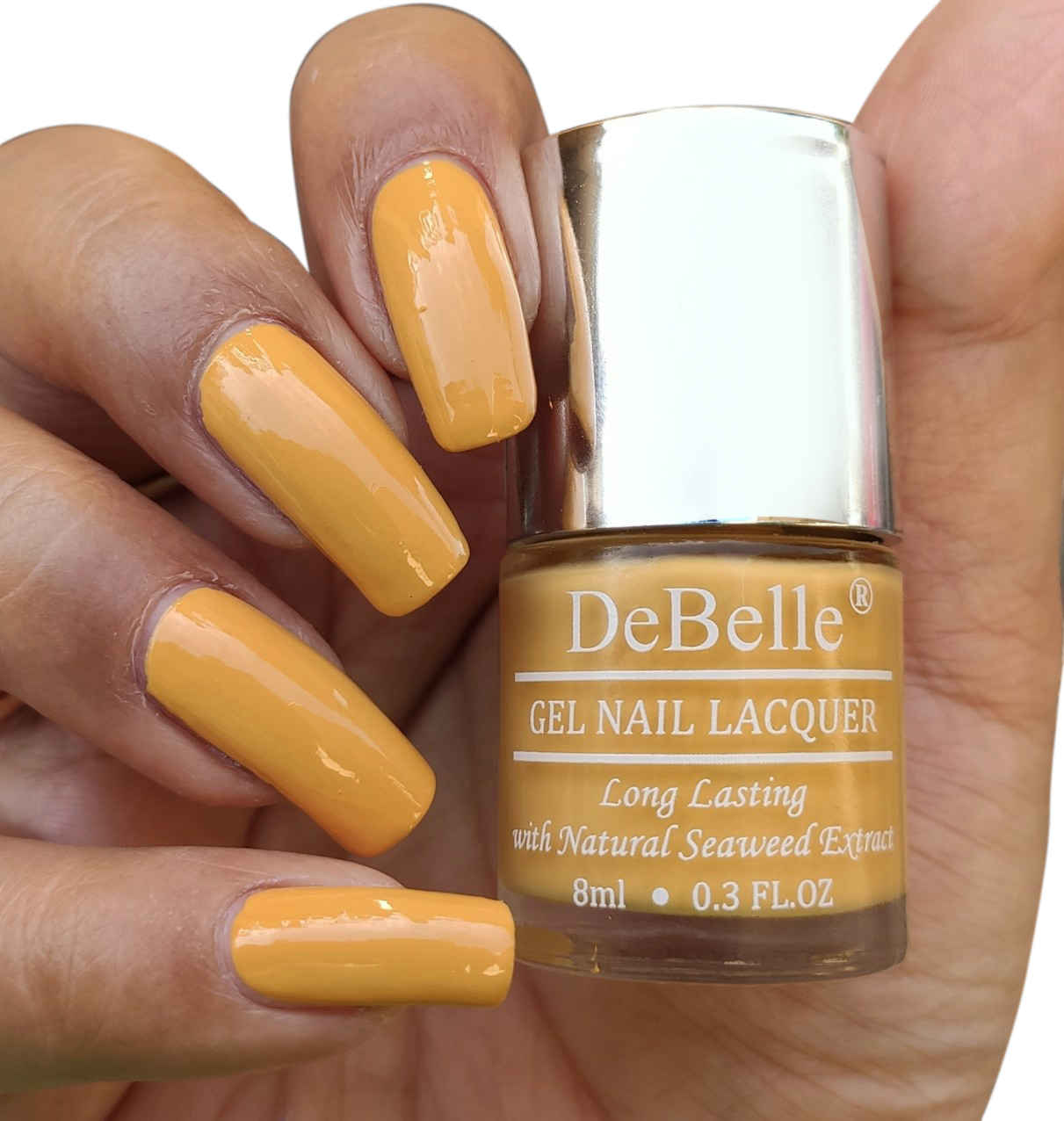 Buy DeBelle Gel Nail Lacquer Creme Yellow Topaz - Mustard Yellow, (8 ml) ) - Purplle