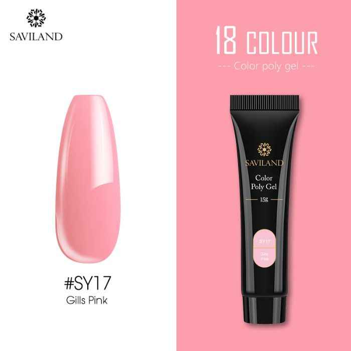 Buy SAVILAND Color Quick Poly Gel Finger Extension Soak Off UV Camouflage Builder Polygel Gel Hard Gel Nail Polish (SY17_Grills Pink_15g) - Purplle