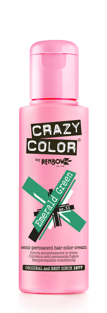 Buy Crazy Color EMERALD GREEN-53 - 100 ml Bottle - Purplle