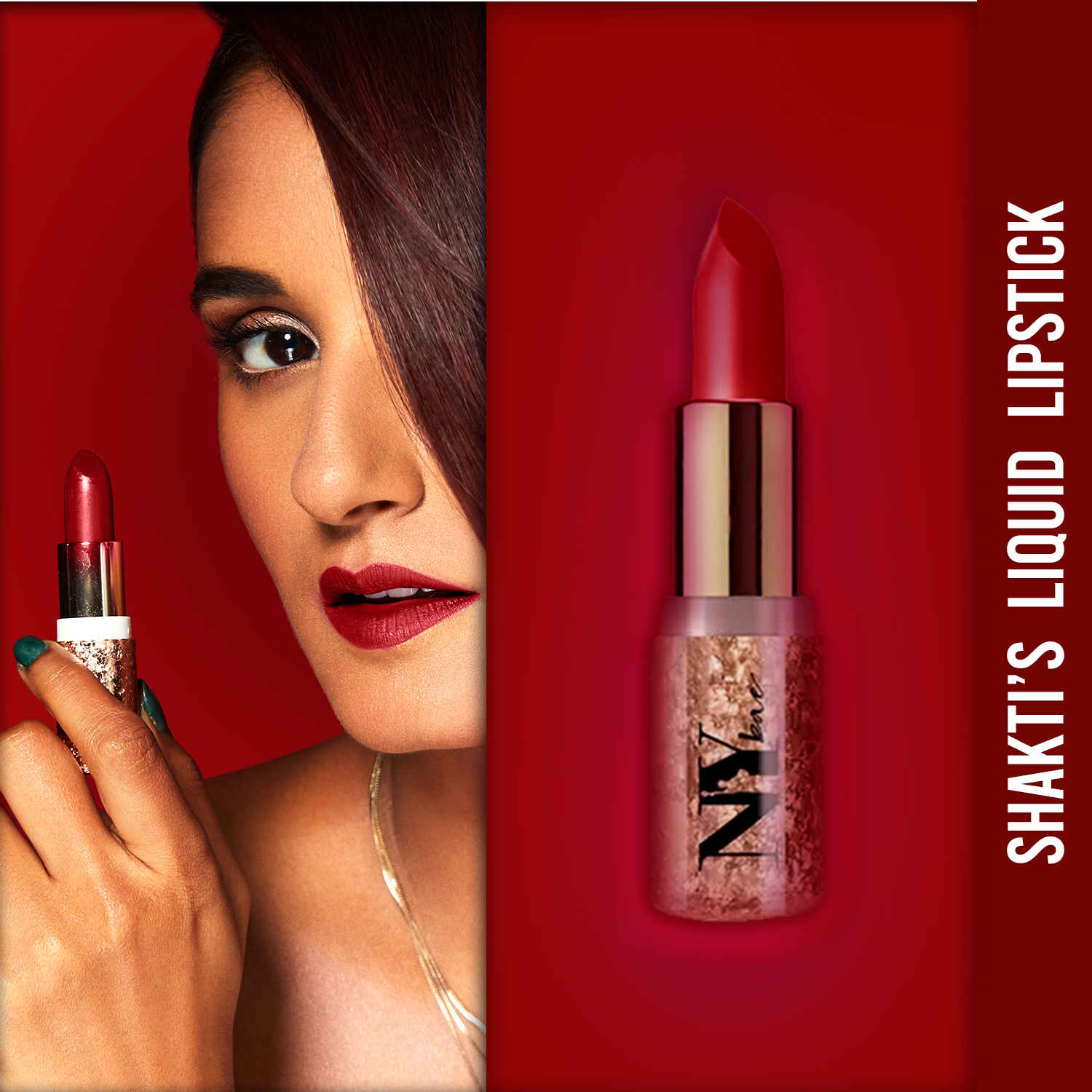 Buy Shakti By NY Bae Creamy Matte Lipstick - Ball Change 18 (4.2 g) | Red | Bold Matte Finish | Rich Colour Payoff | Long lasting | Smooth Application | Nourishing | Cruelty & Paraben Free - Purplle