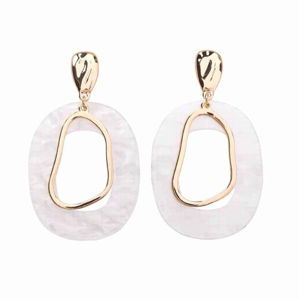 Buy Ferosh Calvino Open Loop Golden Earrings - Purplle