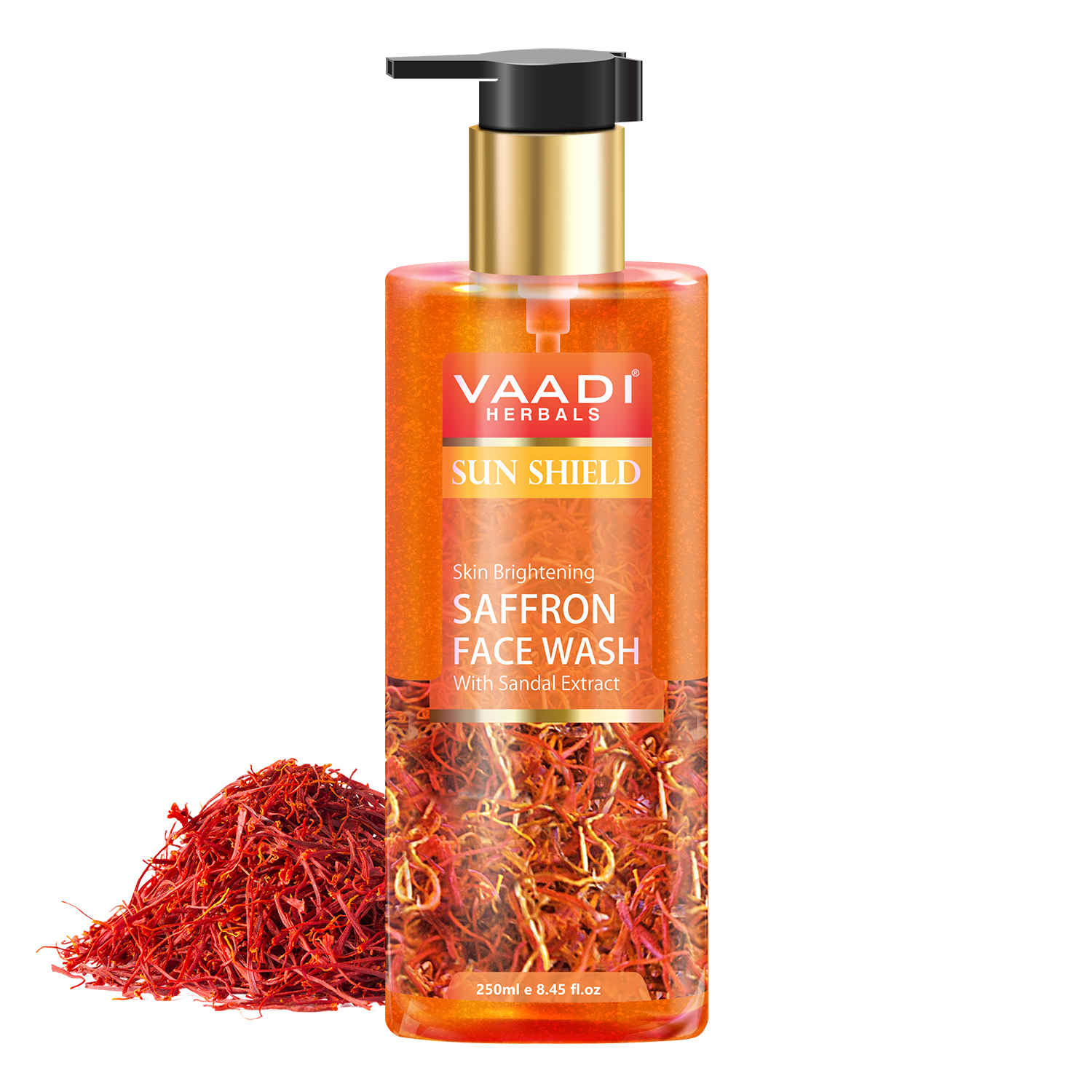Buy Vaadi Herbals Skin Whitening SAFFRON FACE WASH with Sandal extract (250 ml) - Purplle