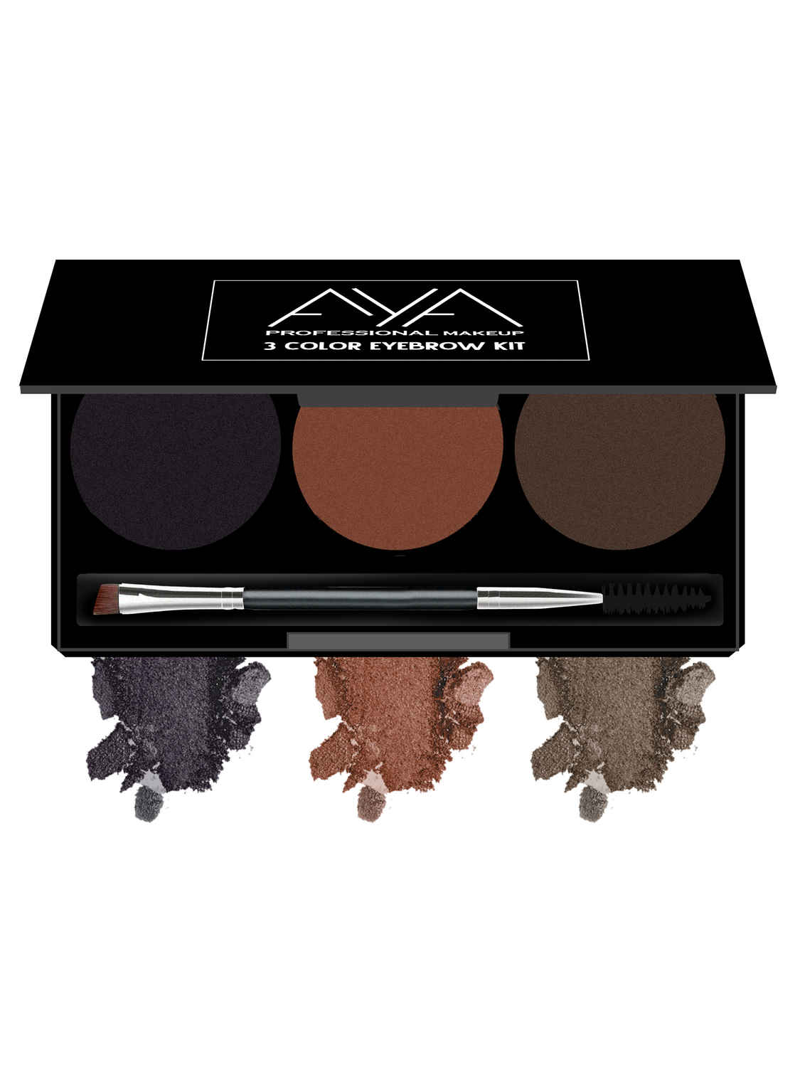 Buy AYA 3 Color Eyebrow Kit - Purplle