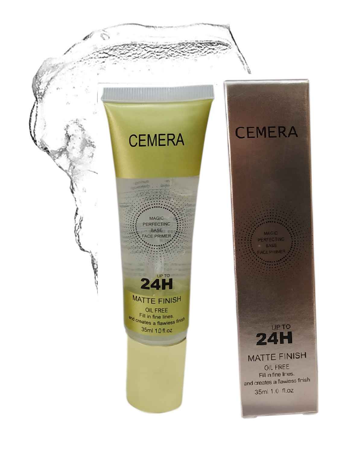 Buy Cemera 24H Matte Finish Oil Free Gel Base Primer Transparent (35 ml) - Purplle