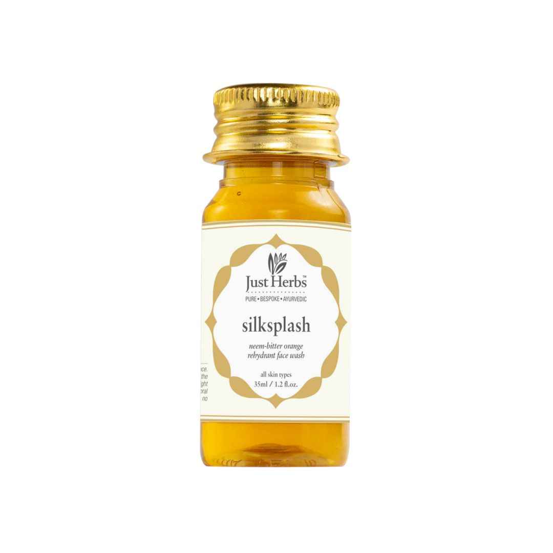 Buy Just Herbs Silksplash Neem-Orange Rehydrant Face Wash (35 ml) - Purplle