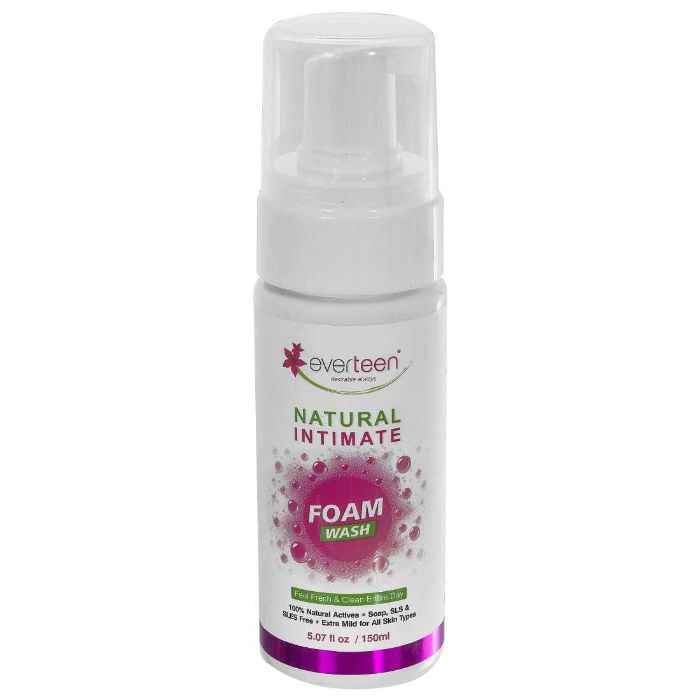 Buy everteen Natural Intimate Foam Wash for Feminine Hygiene in Women - 1 Pack (150 ml) - Purplle