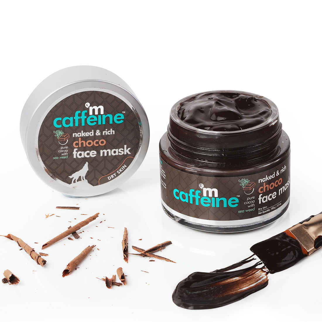 Buy mCaffeine Choco Face Mask for Men & Women | Clay Face Pack with Aloe Vera & Cocoa for Smooth & Nourished Skin | Oil Free Mask for Dry Skin (100gm) - Purplle