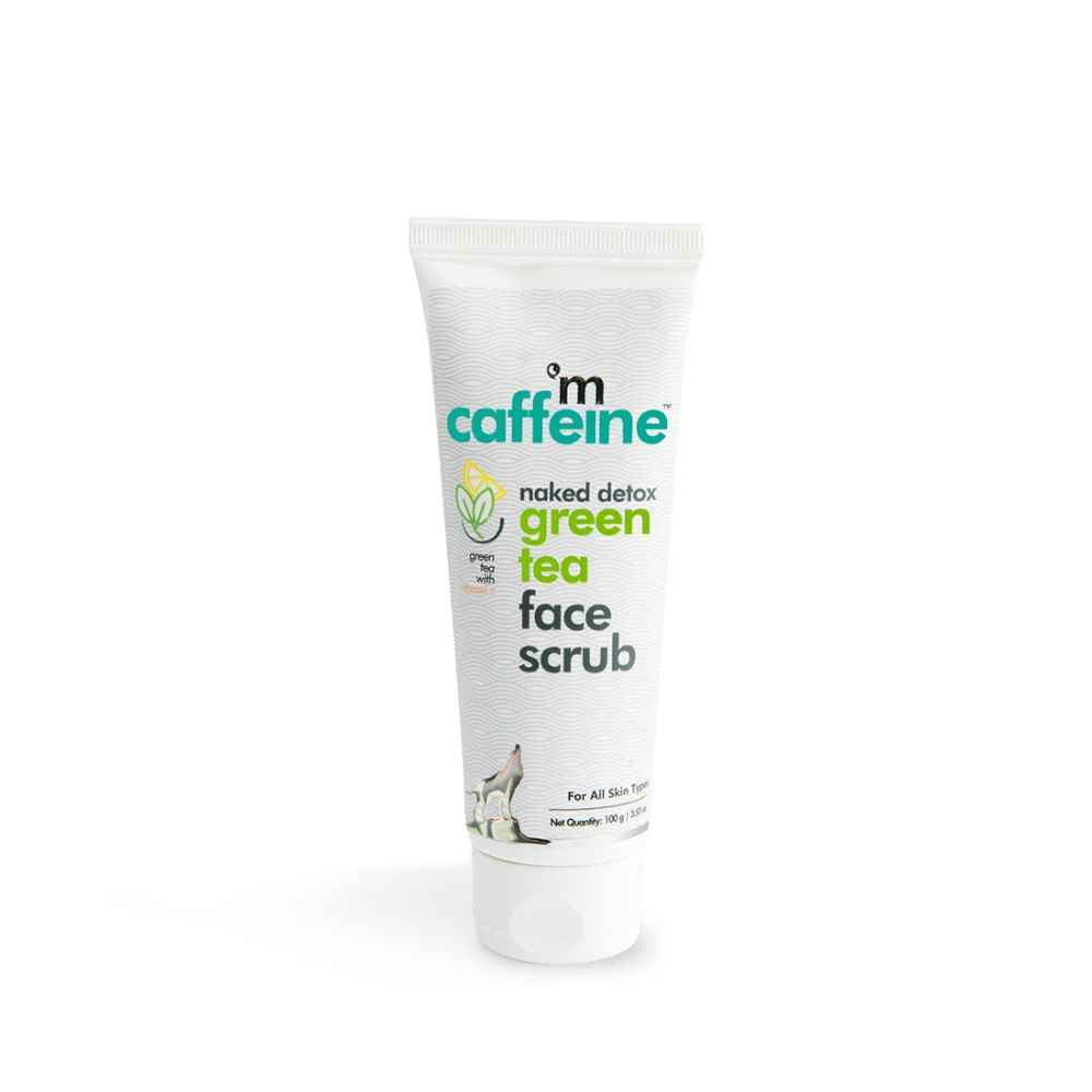 Buy mCaffeine Naked detox Green Tea Face Scrub (100 gm) | Green tea with Vitamin C - Purplle
