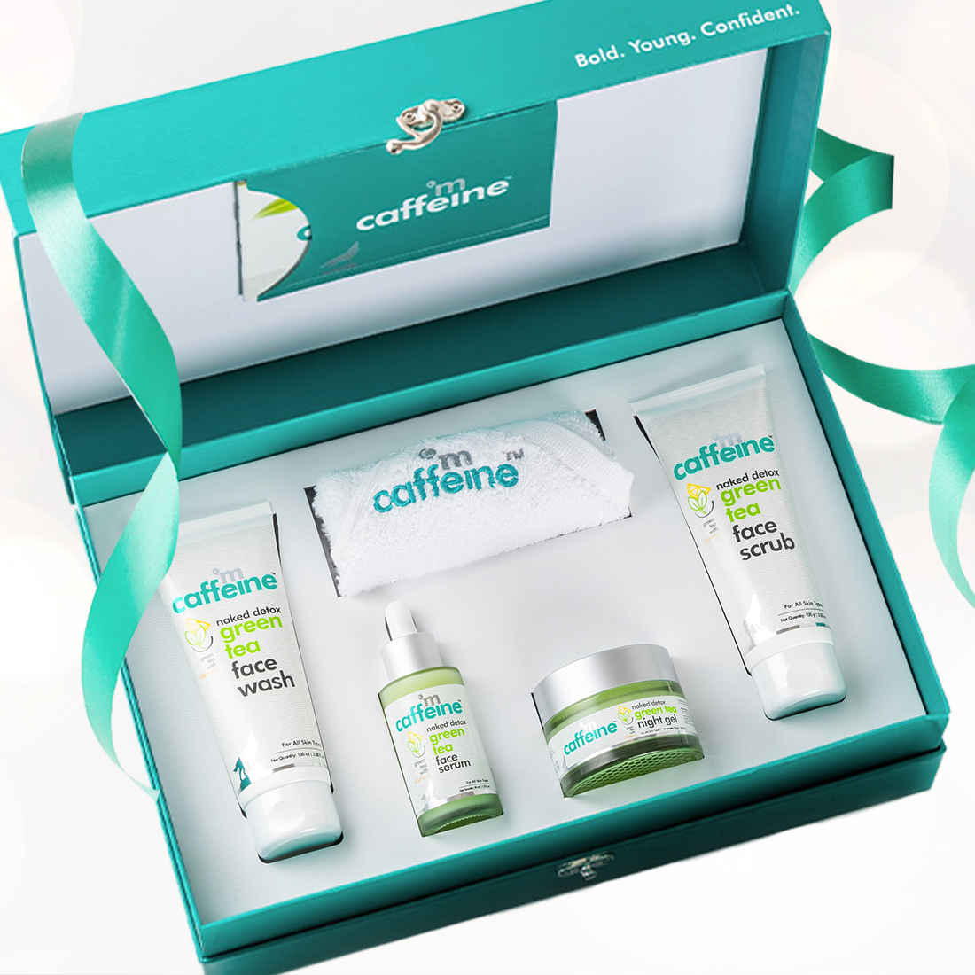 Buy MCaffeine Green Tea Quick Face Detox Skin Care Gift Kit - Gift Sets & Combo of 5 For Women & Men - Purplle
