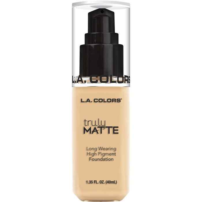 Buy L.A. Colors Truly Matte Liquid Foundation - Porcelain 40 ml - Purplle
