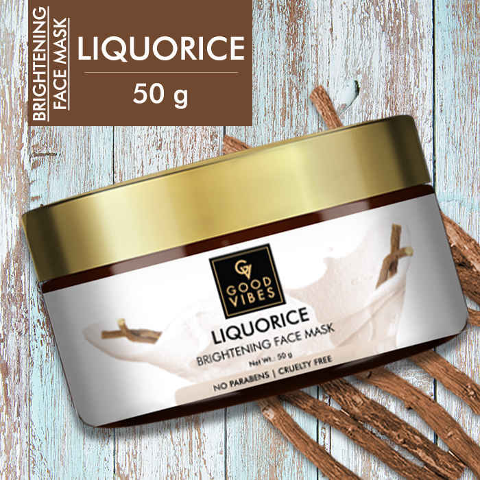Buy Good Vibes Brightening Face Mask - Liquorice (50 gm) - Purplle